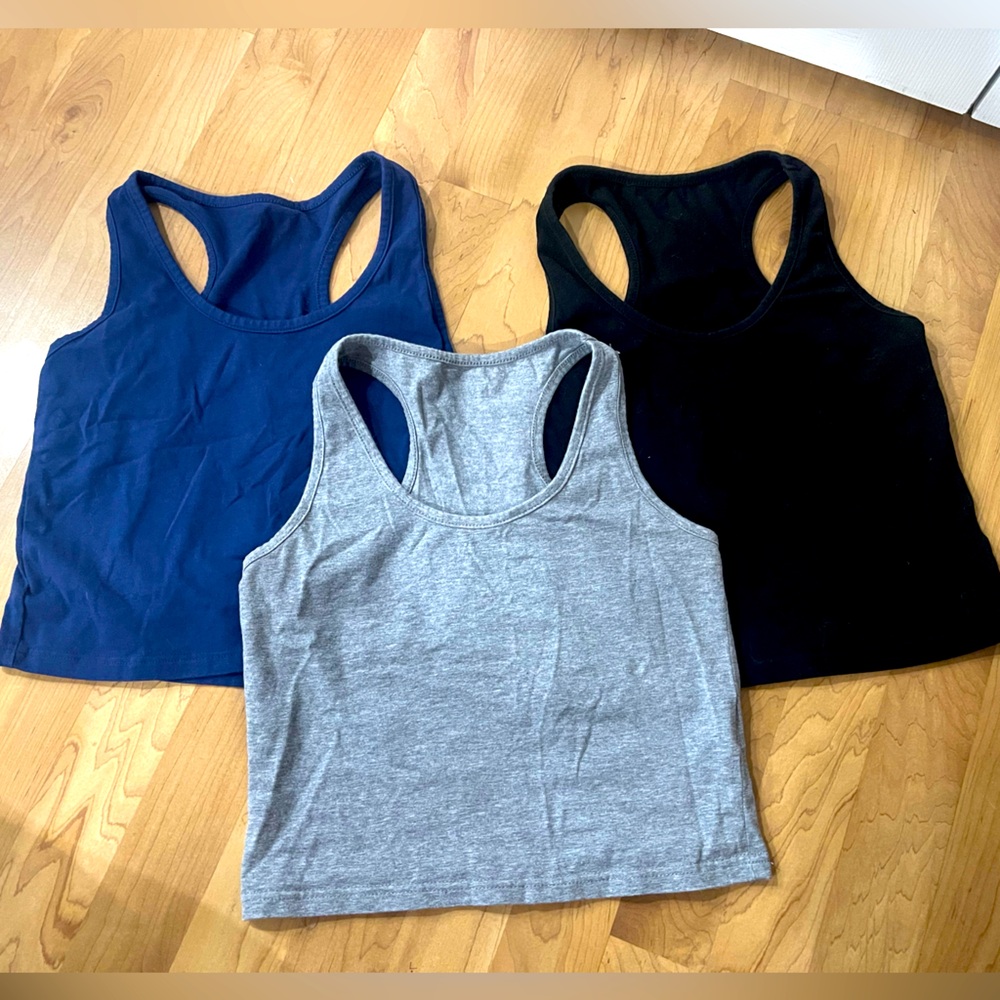 Set of three workout tanks